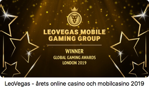 LeoVegas vinner pris för årets casino-2019