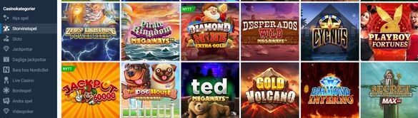 NordicBet Casino erbjuder slots för alla smaker