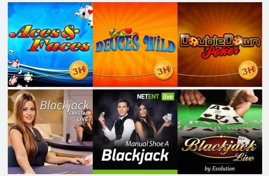 Bland kortspel hos EUCasino hittar du både live casino liksom videopoker